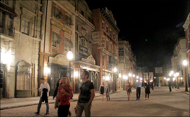 The Gangs of New York set at Cinecitt Studios, Rome, June 2003.